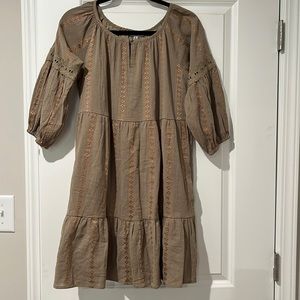 Fate Brown Boho Dress